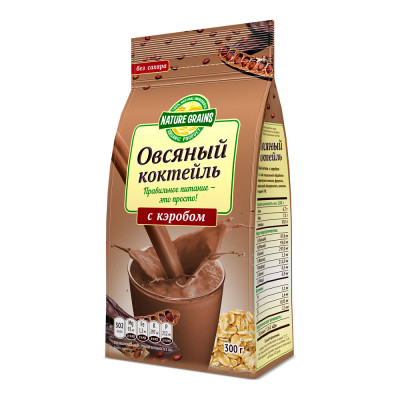 Коктейль овсяный с кэробом Nature Grains
