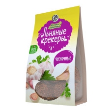 Крекеры льняные с чесноком
