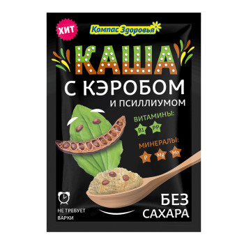 Каша овсяная с кэробом и псиллиумом