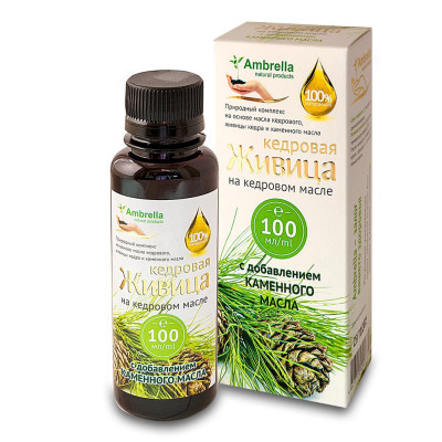 Кедровая живицас каменным маслом 100 мл