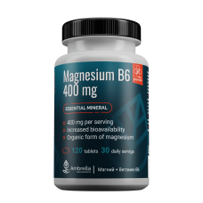 Magnesium B6 400 mg    Источник магния и витамина В6  таблетки 120 шт.