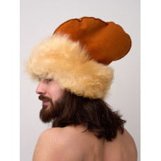 Шапка для бани и сауны из овчины, Мурмолка Терра