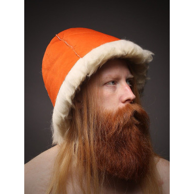 Шапка для бани и сауны из овчины Дикий банщик Истопник