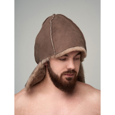 Шапка для бани и сауны из овчины Шапка парильщика