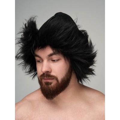 Шапка для бани и сауны из овчины Мурмолка карбонадо