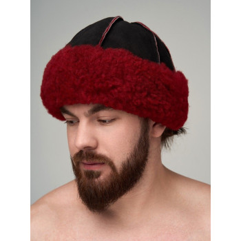 Шапка для бани и сауны из овчины Энергия