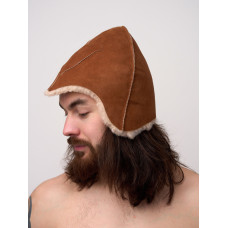 Шапка для бани и сауны из овчины Витязь сильный