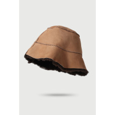 Шапка для бани и сауны из овчины, Панамка агат