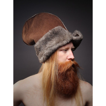 Шапка для бани и сауны из овчины Мурмолка Волк