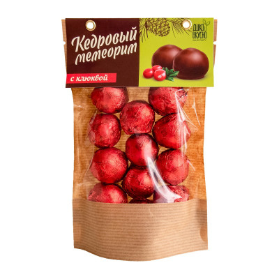 Конфеты кедровый грильяж NEW с клюквой 