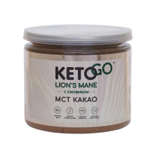 Keto Go, Какао порошок с МСТ и ежовиком, банка 180 гр.
