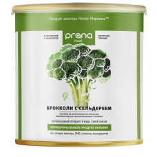 Коктейль PRANA food брокколи с сельдереем, банка 300 гр.