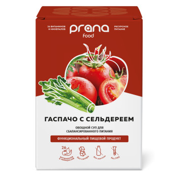 Набор 8 саше PRANA food гаспачо с сельдереем, 8х30 гр.