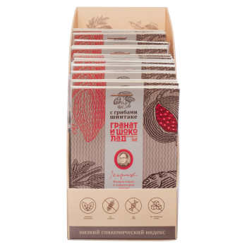 Конфеты ГРАНАТ и ШОКОЛАД с грибами шиитаке,12х15 гр.