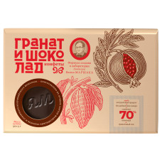 Конфеты ГРАНАТ и ШОКОЛАД с черным перцем, коробка 90 гр.