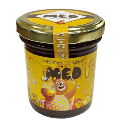Алтайский мед Гречишный, 200 грамм