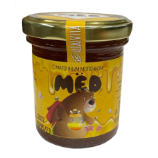 Алтайский мед с маточныя молочкой, 200 грамм