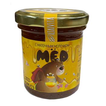 Алтайский мед с маточныя молочкой, 200 грамм