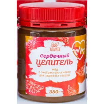 Мед с Огневкой Сердечный целитель, 350 грамм