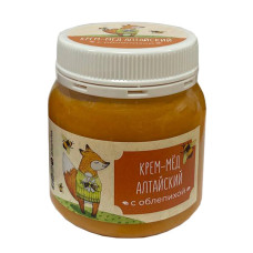 Алтайский крем-мед с облепихой, 300 грамм