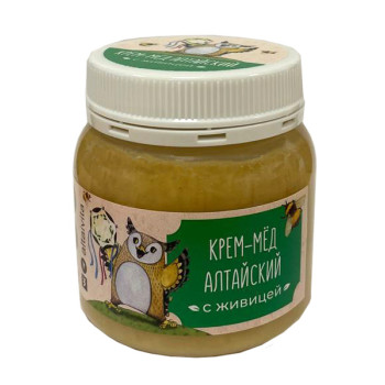 Алтайский крем-мед с живицей, 300 грамм