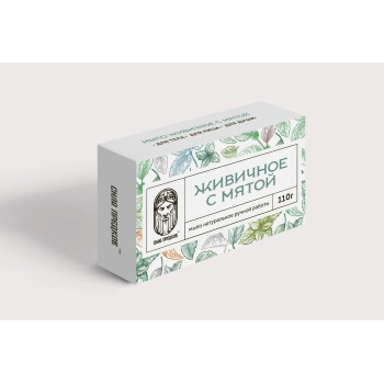 Живичное мыло  с Мятой и Глиной