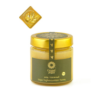 Мед пчелиный натуральный "Таежный", Сердце Алтая, 160г.