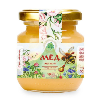 Мед натуральный "Лесной", Зеленая гора, 160 г.