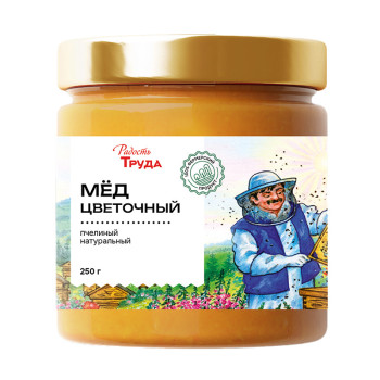 Мед натуральный "Цветочный" , Зеленая гора, 250 г.