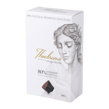 Шоколад Theobroma Горький шоколад 80% 
(Тростниковый сахар) 100 г