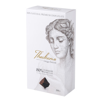 Шоколад Theobroma Горький шоколад 80% 
(Тростниковый сахар) 200 г