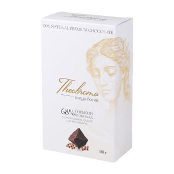 Шоколад Theobroma Горький шоколад 68% с кориандром
с кориандром (Кокосовый сахар) 100 г
