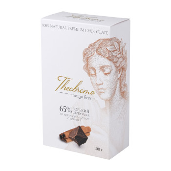 Шоколад Theobroma Горький шоколад 65% с корицей
(Кокосовый сахар) 100 г