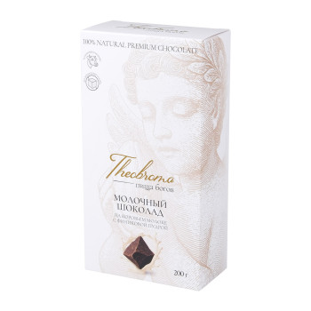 Шоколад Theobroma Молочный шоколад без добавления сахара 200г