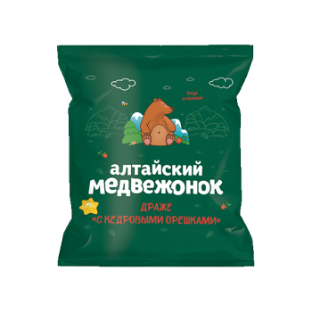Драже Алтайский медвежонок С кедровым орехом