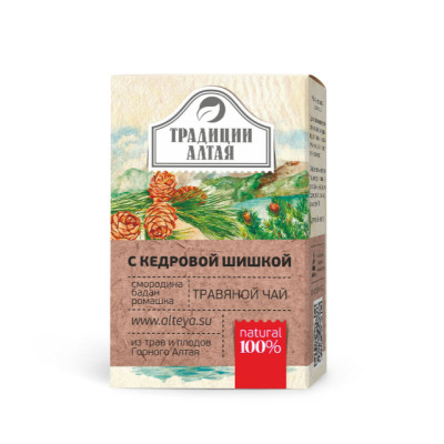 Травяной чай С кедровой шишкой; 50 г