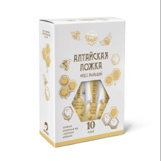 Алтайская ложка мёд, с цветочной пыльцой; 10 шт