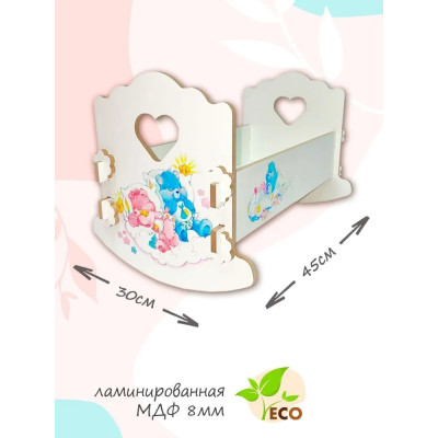 Кроватка Люлька Мишка ламинат 43 см