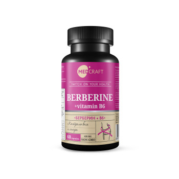 Берберин MedCraft, 500 мг, 60 капс.