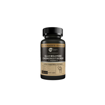 Глюкозамин Хондроитин МСМ + Витамин С MedCraft, 120 капс.