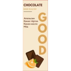 Тёмный шоколад на меду Good Chocolate с апельсином 25г