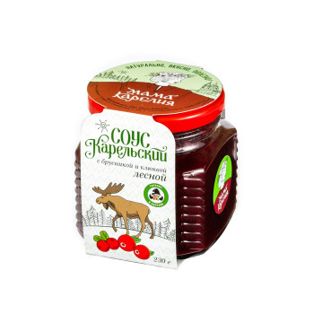 Соус Карельский лесной из брусники и клюквы с можжевельником; 250 г