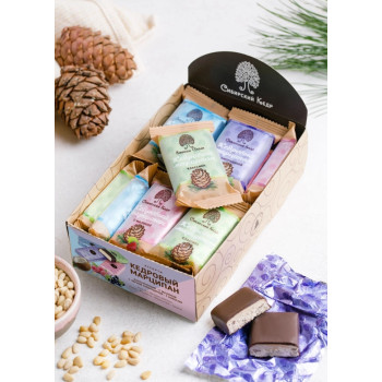Кедровый марципан ассорти  /  классика, малина, смородина, КОКОС / 720 г