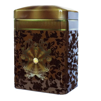 WILLIAMS YELLOW DIAMOND ЖЕЛТЫЙ БРИЛЛИАНТ Жестяная флокированная (с бархатным декором) баночка