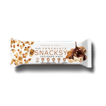 Батончик Raw Chocolate ореховый микс SNACKSY 55г 