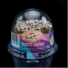 Торт Халва с кокосом и какао