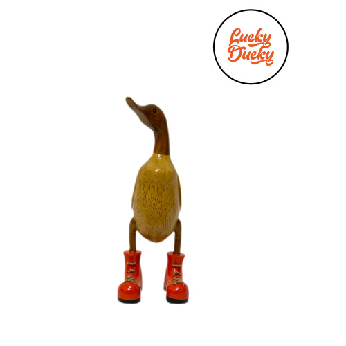 Статуэтка Утка в оранжевых ботинках размер M