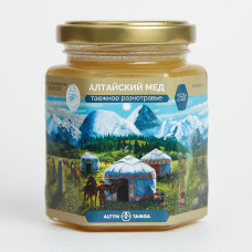 Мед натуральный таежное разнотравье, 250 гр.