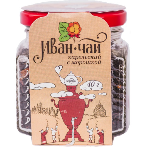 Иван-чай Карельский с ягодами и чашелистиками морошки; 40 г
